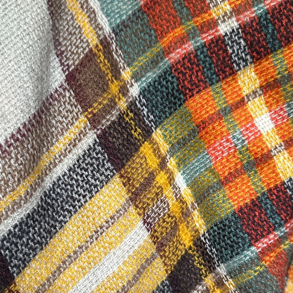 Plaid Multicolor Scarf